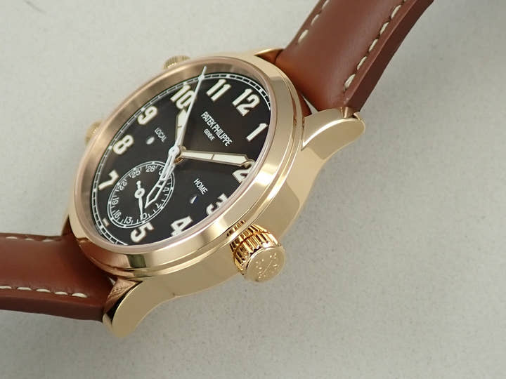 パテックフィリップ カラトラバ パイロット トラベルタイム Ref.7234R-001 ローズゴールド ブラウン文字盤