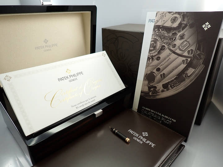 パテックフィリップ カラトラバ パイロット トラベルタイム Ref.7234R-001 ローズゴールド ブラウン文字盤