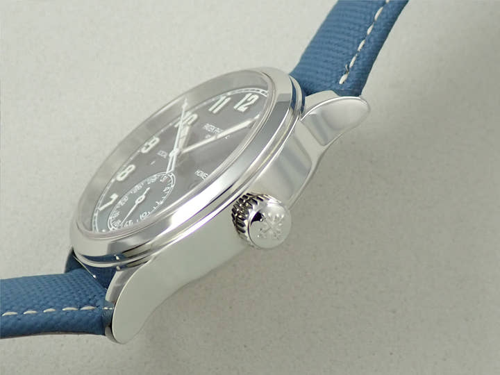 パテックフィリップ カラトラバ パイロット トラベルタイム Ref.7234A-001 ステンレススチール ブルー文字盤