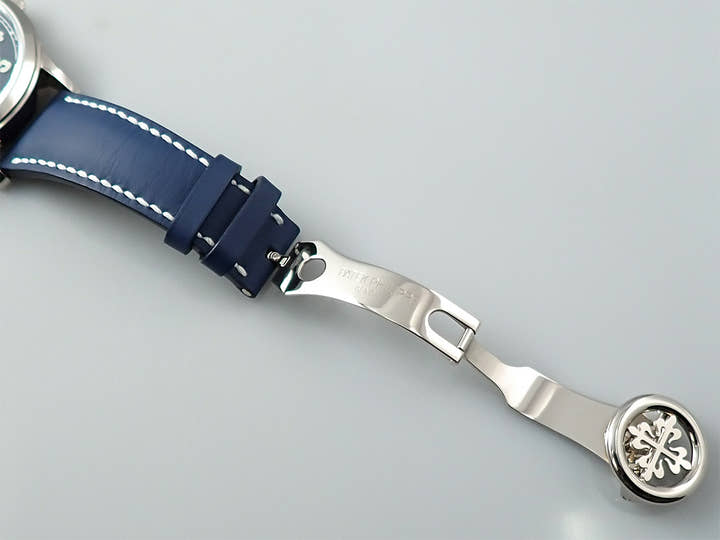 パテックフィリップ カラトラバ パイロット トラベルタイム Ref.5524G-001 ホワイトゴールド ブルー文字盤