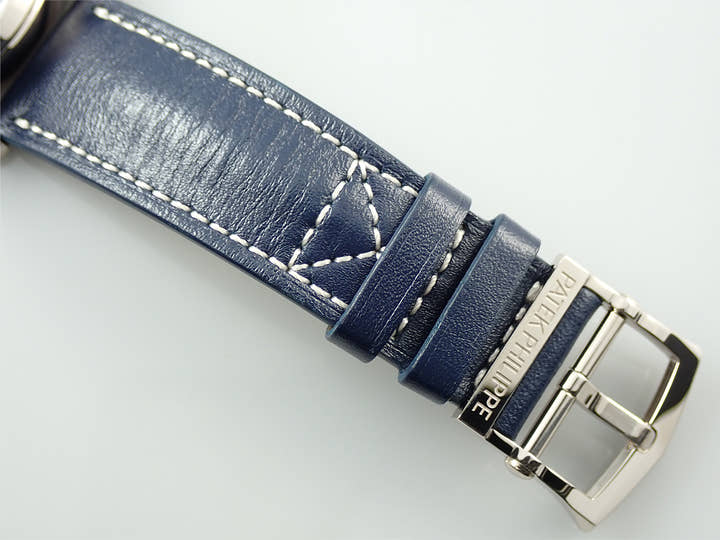 パテックフィリップ カラトラバ パイロット トラベルタイム Ref.5524G-001 ホワイトゴールド ブルー文字盤