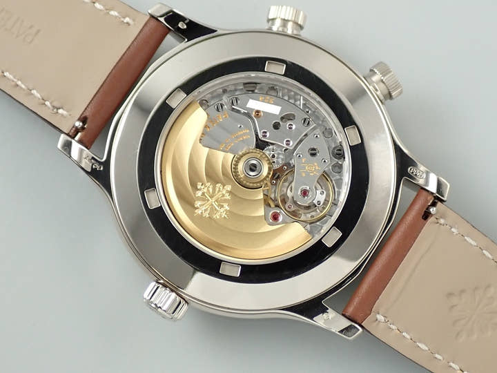 パテックフィリップ カラトラバ パイロット トラベルタイム Ref.5524G-001 ホワイトゴールド ブルー文字盤