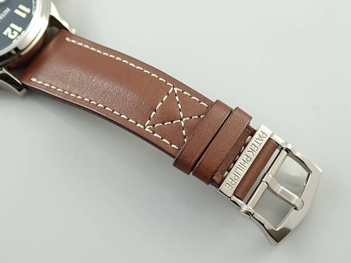 パテックフィリップ カラトラバ パイロット トラベルタイム Ref.5524G-001 ホワイトゴールド ブルー文字盤