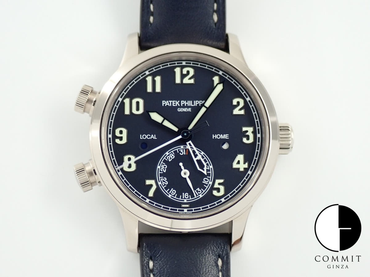 パテックフィリップ カラトラバ パイロット トラベルタイム Ref.7234G-001 ホワイトゴールド ブルー文字盤