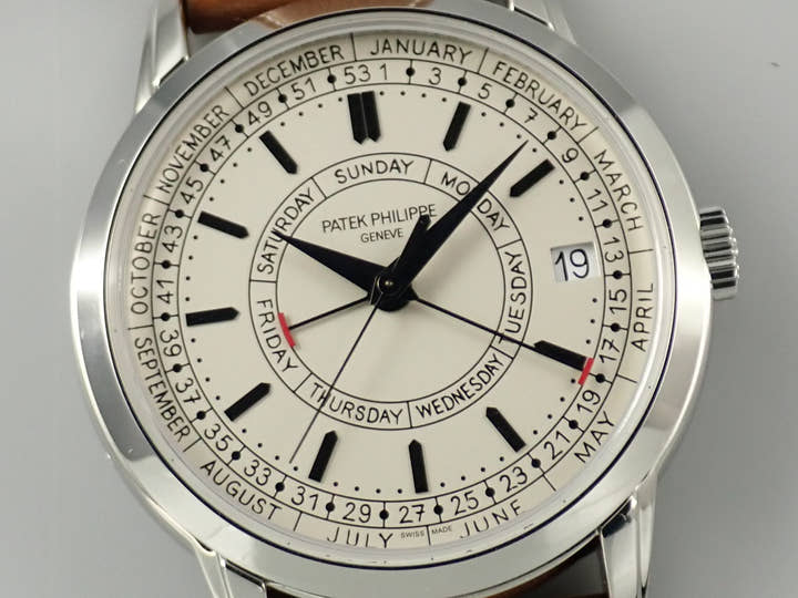 パテックフィリップ カラトラバ ウィークリーカレンダー Ref.5212A-001 ステンレススチール シルバー文字盤