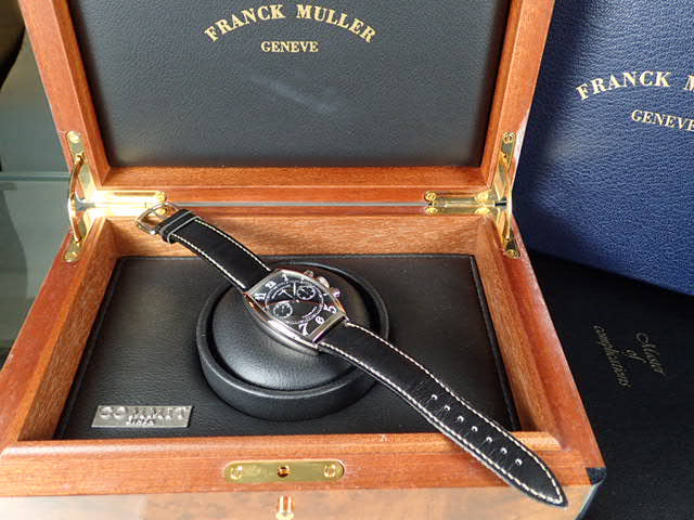 Franck Muller Casablanca Ref.5850CCC Black guilloche dial Used casablanca-2