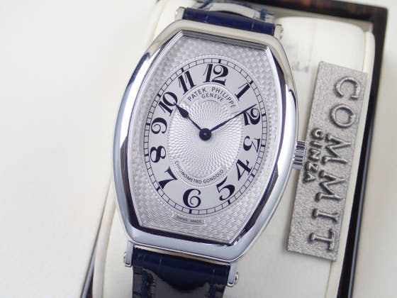パテックフィリップ ゴンドーロ Ref.5098P ギョーシェ シルバー文字盤 中古 chrono-metro-2