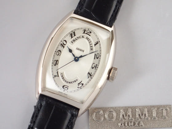 フランクミュラー クロノメトロ Ref.5850CHRONOMETRO シルバー文字盤 中古 chrono-metro