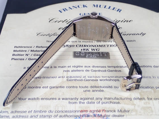 フランクミュラー クロノメトロ Ref.5850CHRONOMETRO シルバー文字盤 中古 chrono-metro