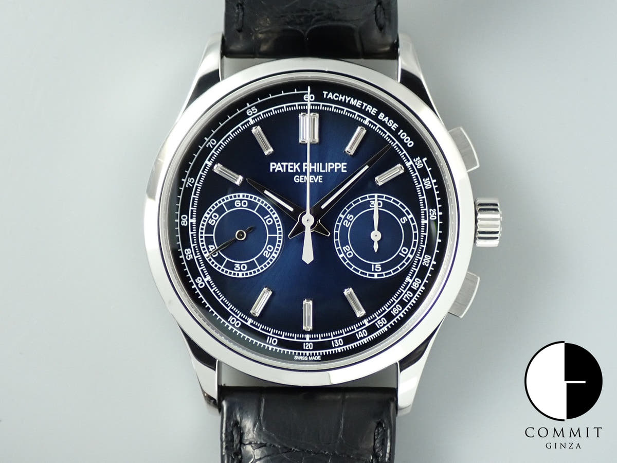 パテックフィリップ コンプリケーション クロノグラフ Ref.5170P-001 プラチナ ブルー文字盤