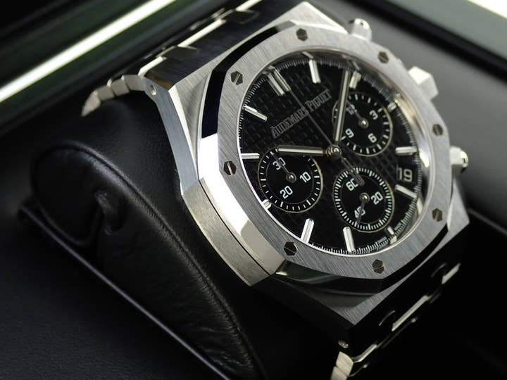 オーデマピゲ ロイヤルオーク クロノグラフ 50周年記念 Ref.26240ST.OO.1320ST.02 ステンレススチール ブラック文字盤