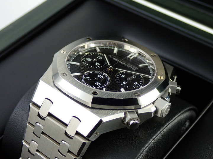 オーデマピゲ ロイヤルオーク クロノグラフ 50周年記念 Ref.26240ST.OO.1320ST.02 ステンレススチール ブラック文字盤