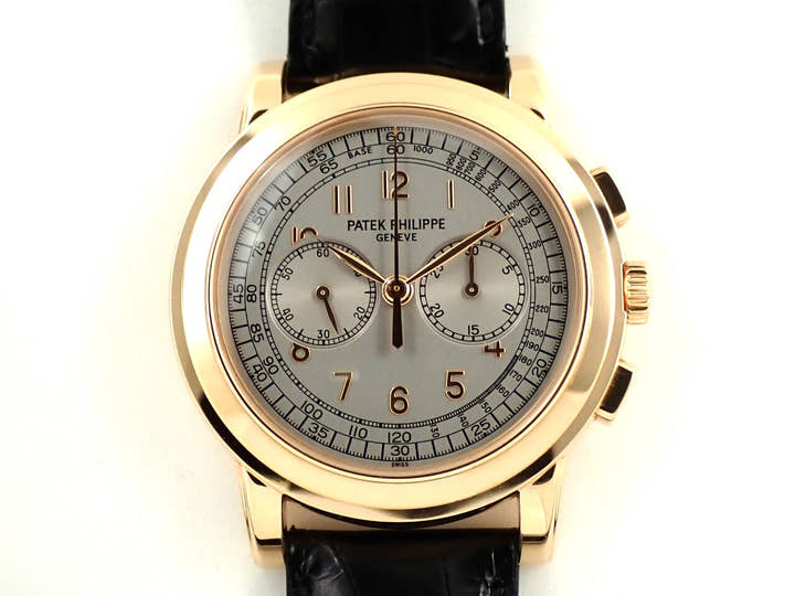 パテックフィリップ コンプリケーション クロノグラフ Ref.5070R-001 ローズゴールド シルバー文字盤