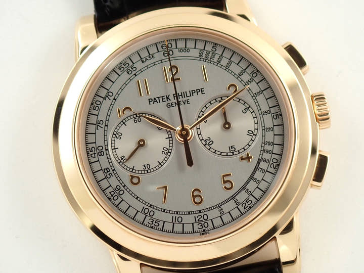 パテックフィリップ コンプリケーション クロノグラフ Ref.5070R-001 ローズゴールド シルバー文字盤