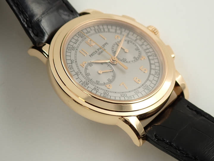 パテックフィリップ コンプリケーション クロノグラフ Ref.5070R-001 ローズゴールド シルバー文字盤