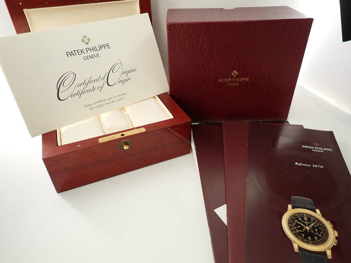 パテックフィリップ コンプリケーション クロノグラフ Ref.5070R-001 ローズゴールド シルバー文字盤