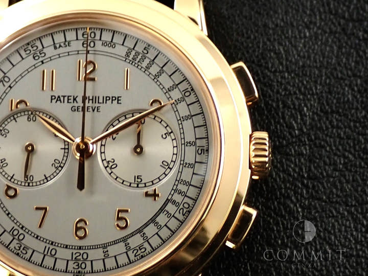 パテックフィリップ コンプリケーション クロノグラフ Ref.5070R-001 ローズゴールド シルバー文字盤