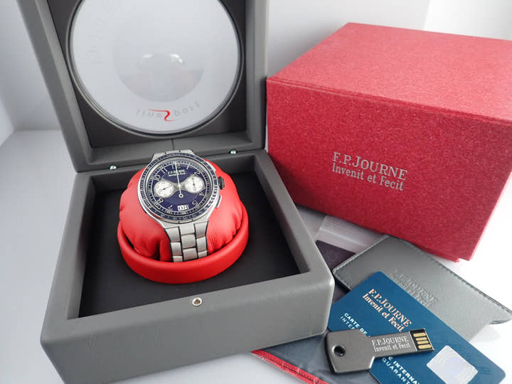 F.P.ジュルヌ クロノグラフ Ref.- バイオレット文字盤 美品 chronograph-8