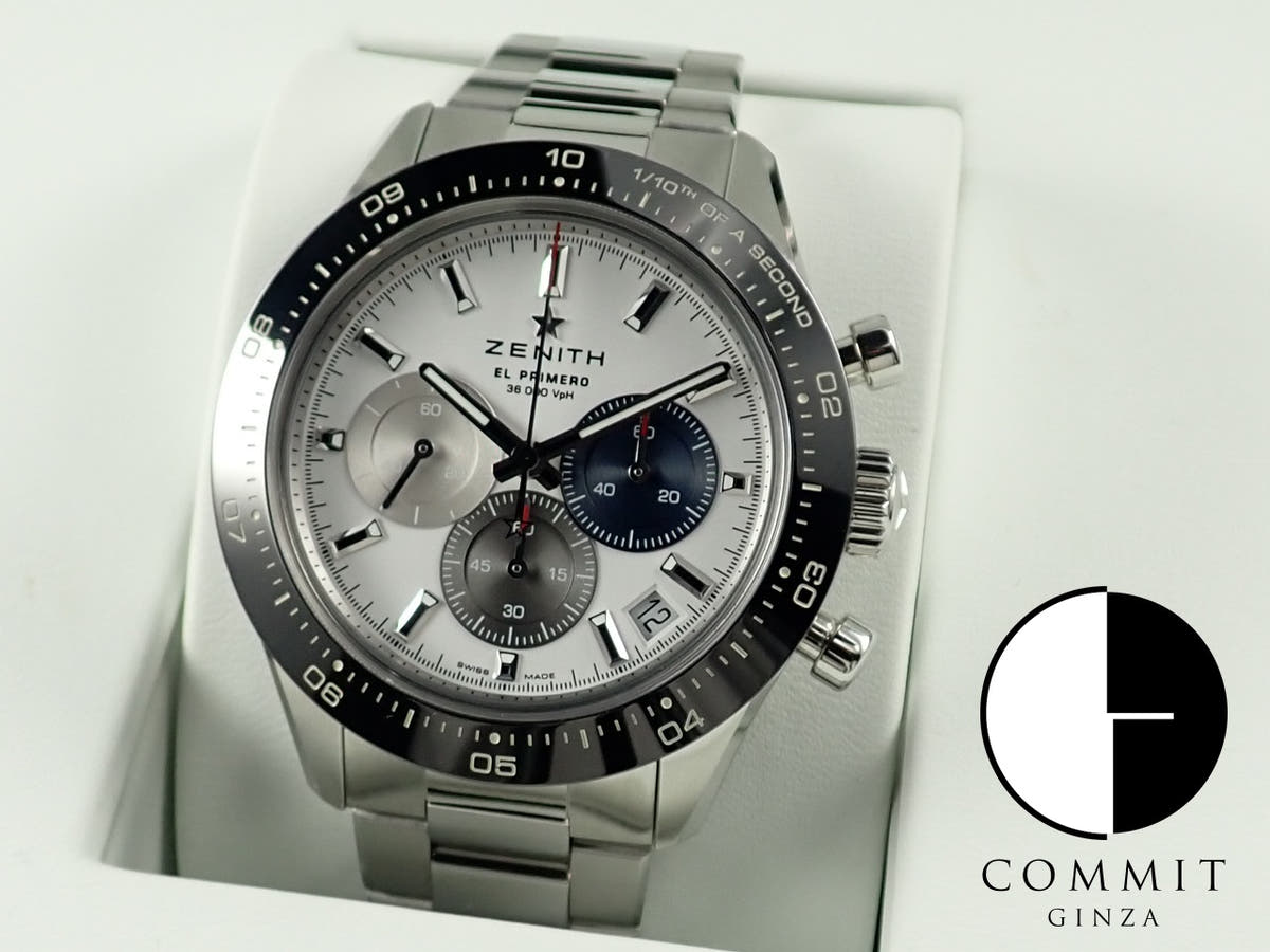 ゼニス クロノマスター Ref.03.3100.3600/69.M3100 ホワイト文字盤 極美品 chronomaster-11