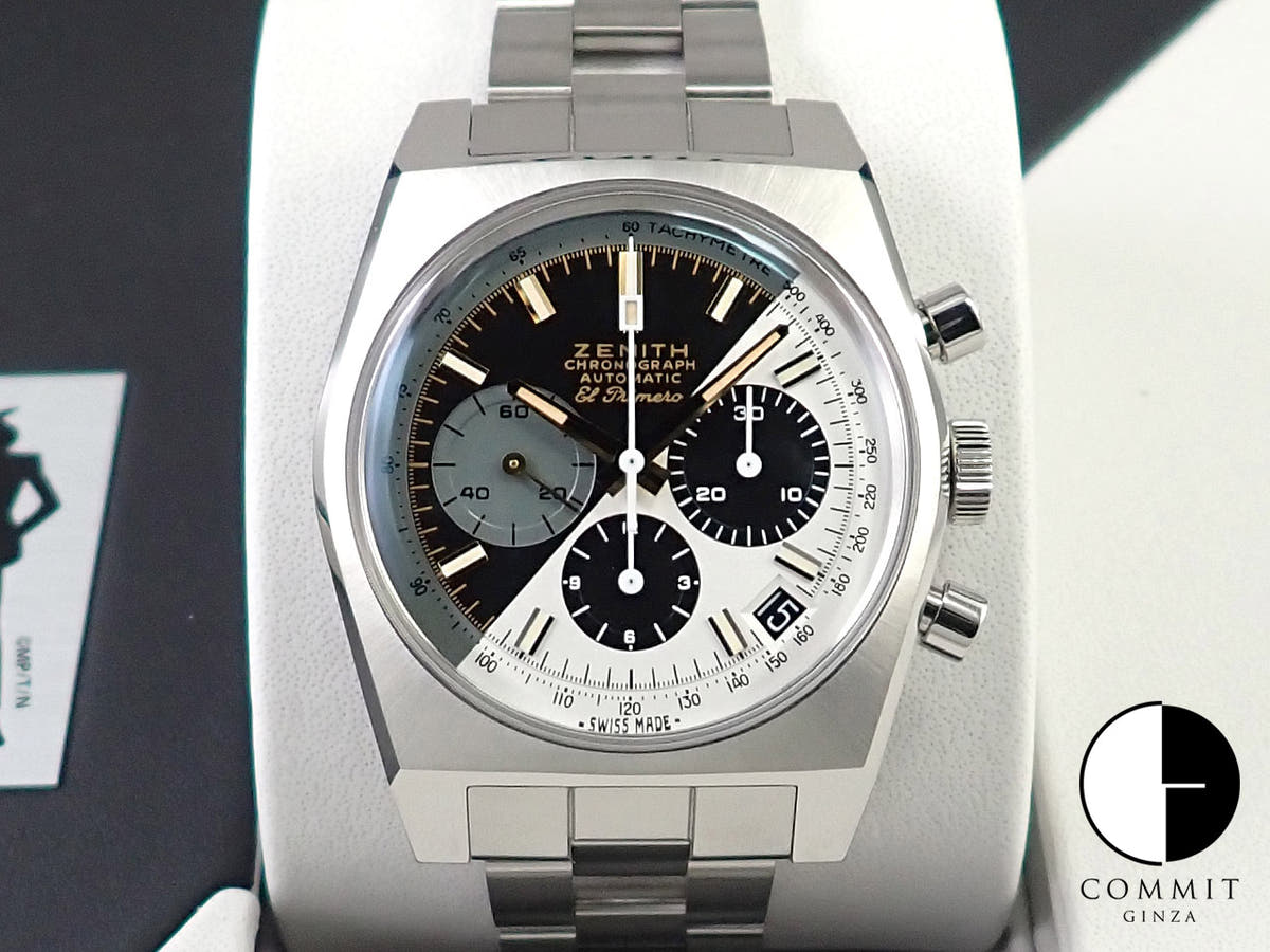 ゼニス クロノマスター リバイバル A384 ルパン三世 ファイナルエディション Ref.95.L384.400/50.M384 ブラック&クリームホワイト文字盤 未使用 4C2FW9US