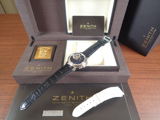 ゼニス クロノマスター Ref.03.0240.4021/22.C495 ブラックギョウシェ文字盤 中古 chronomaster-2