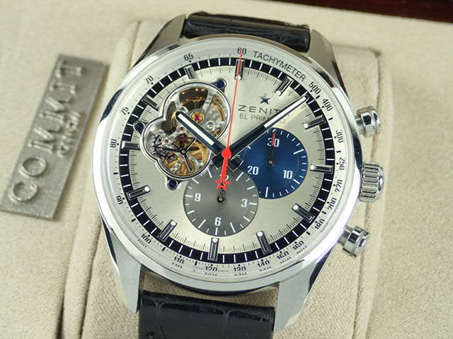 ゼニス クロノマスター1969 Ref.03.2040.4061/69.C496 シルバー文字盤 中古 chronomaster-4