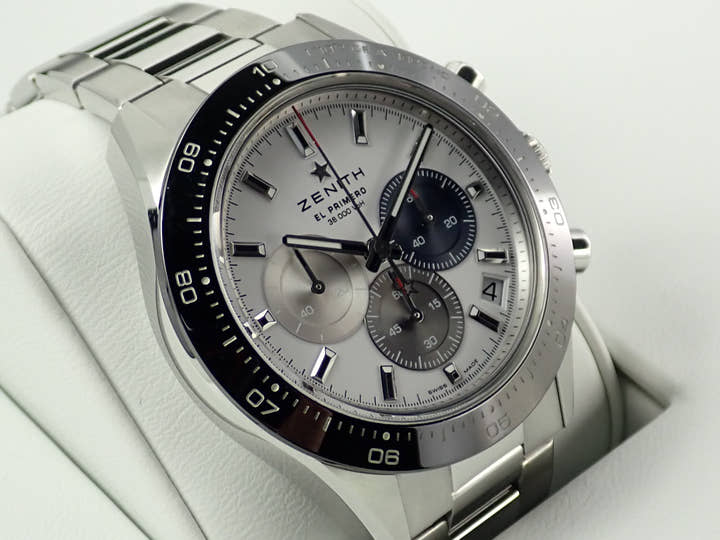 ゼニス クロノマスター スポーツ Ref.03.3100.3600/69.M3100 ホワイト文字盤 美品 R9611684