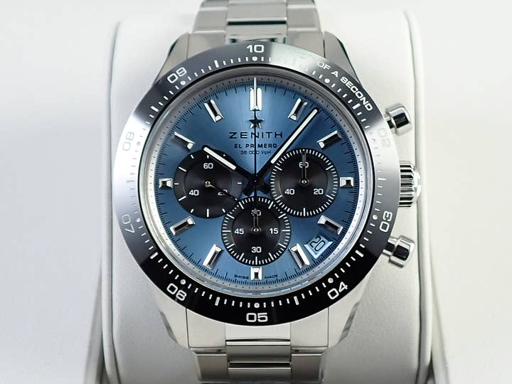ゼニス クロノマスター スポーツ ヨシダ スペシャル エディション Ref.03.3104.3600/54.M3100 アクアブルー文字盤 美品 8UVAWKRW