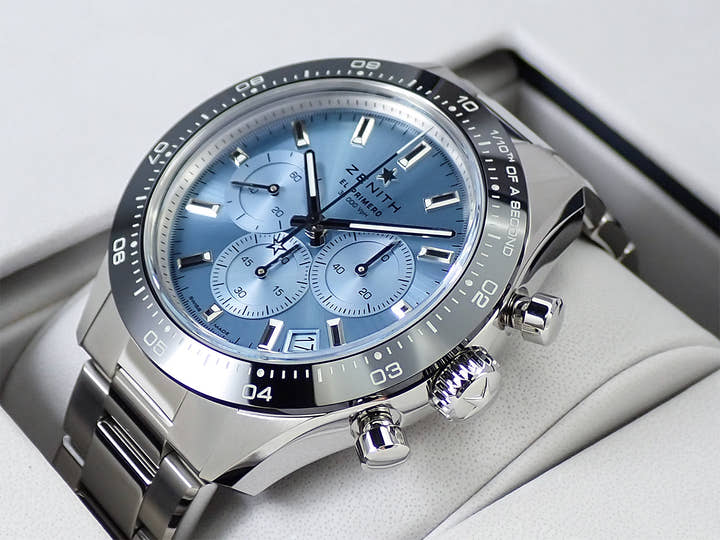 Zenith Chronomaster Sports Yoshida Special Edition Ref.03.3105.3600/52.M3100 Aqua Blue Dial Unused A4SJWFFP