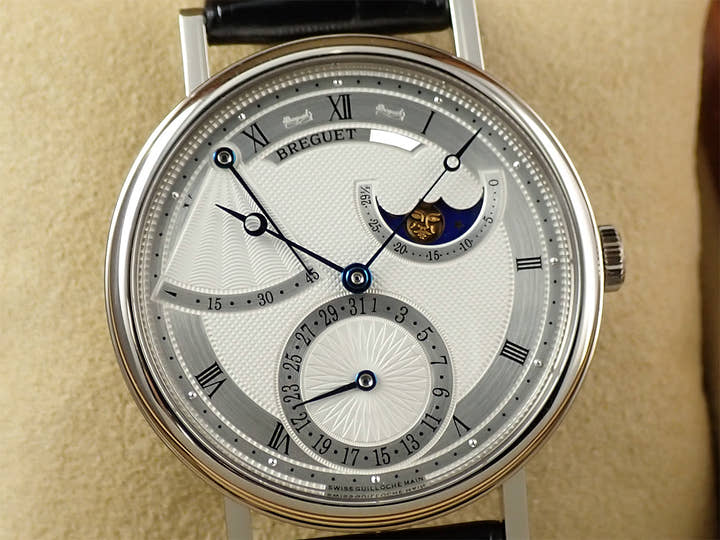 ブレゲ クラシック パワーリザーブ ムーンフェイズ Ref.7137BB/11/9V6 シルバー文字盤 中古 K3302M85