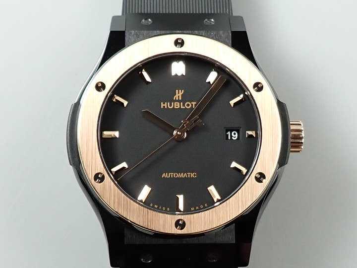 ウブロ クラシックフュージョン セラミック キングゴールド Ref.542.CO.1181.RX ブラック文字盤 極美品 0PFURPYH