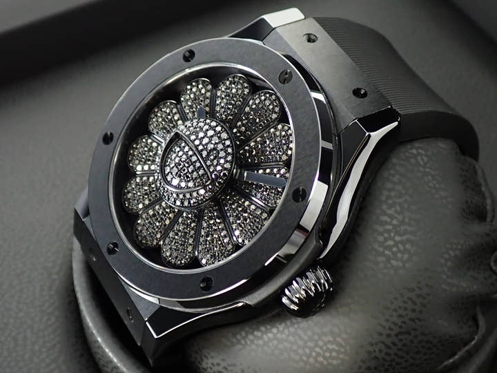 ウブロ クラシック フュージョン タカシムラカミ オールブラック Ref.507.CX.9000.RX.TAK21 ブラック文字盤 極美品 21LAYUCT