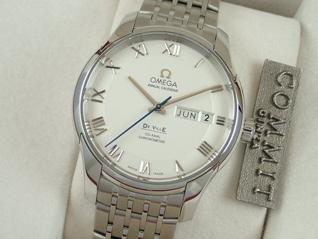 オメガ デヴィル Ref.431.10.41.22.02.001 シルバー文字盤 中古 co-axial-2