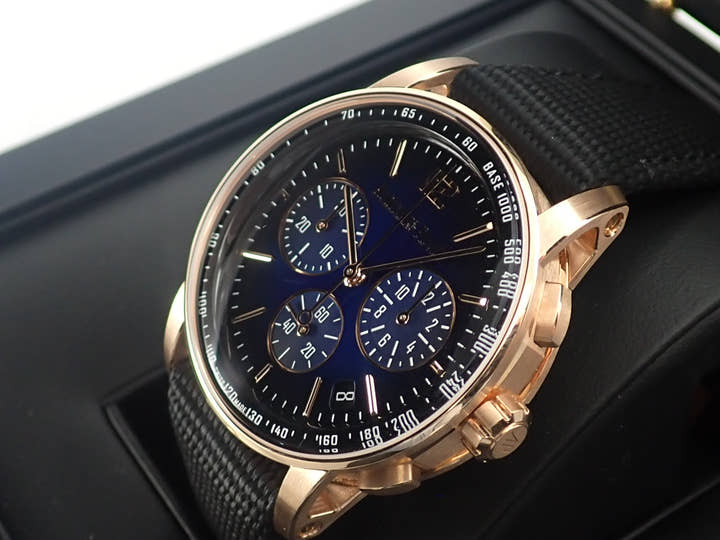 オーデマピゲ CODE 11.59 バイ オーデマ ピゲ クロノグラフ Ref.26393OR.OO.A002KB.03 ピンクゴールド ブルー文字盤