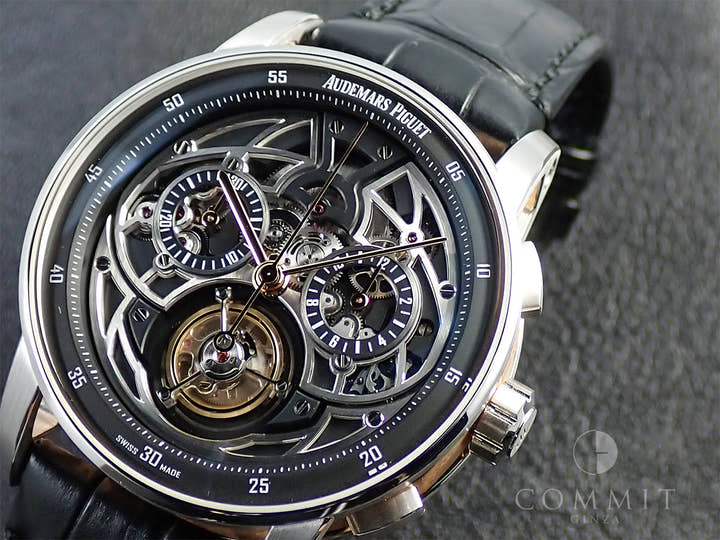 オーデマピゲ CODE 11.59 バイ オーデマ ピゲ Ref.26399CR.OO.D002CR.01 ホワイトゴールド/ピンクゴールド オープンワーク文字盤