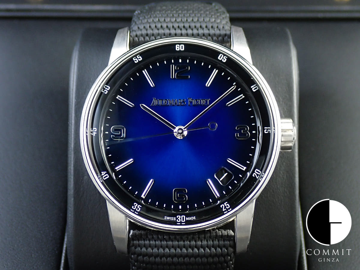 オーデマピゲ CODE 11.59 バイ オーデマ ピゲ Ref.15210BC.OO.A002KB.01 ホワイトゴールド スモークブルーラッカー文字盤