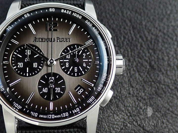 オーデマピゲ CODE 11.59 バイ オーデマ ピゲ クロノグラフ Ref.26393NB.OO.A002KB.01 ホワイトゴールド/セラミック スモークグレー文字盤