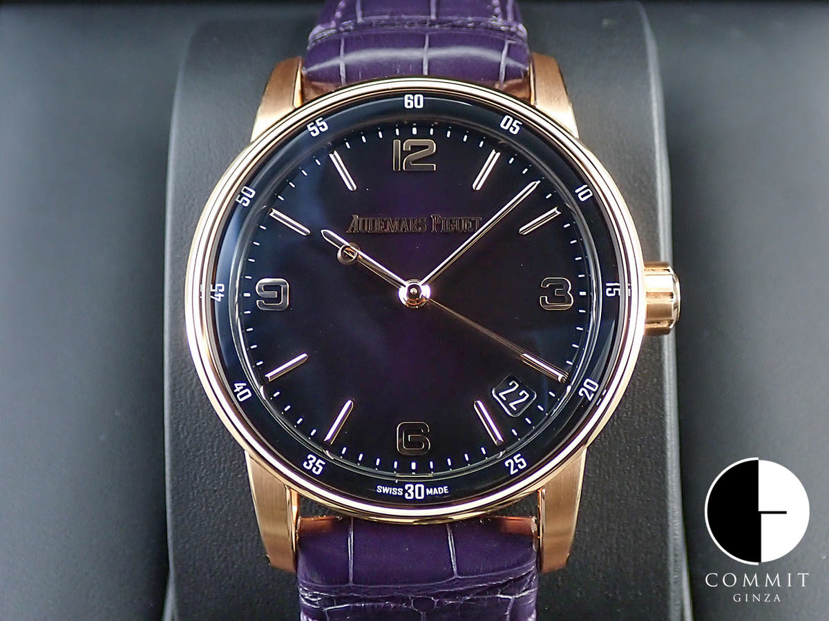 オーデマピゲ CODE 11.59 バイ オーデマ ピゲ Ref.15210OR.OO.A616CR.01 ピンクゴールド パープル文字盤