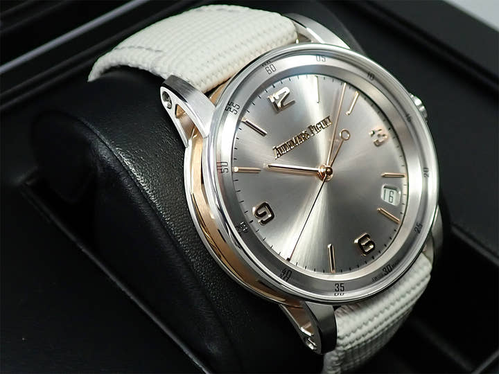 オーデマピゲ CODE 11.59 バイ オーデマ ピゲ Ref.15210CR.OO.A009CR.01 ホワイトゴールド/ピンクゴールド グレーラッカー文字盤