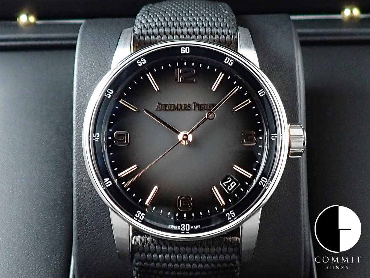 オーデマピゲ CODE 11.59 バイ オーデマ ピゲ Ref.15210CR.OO.A002KB.01 ホワイトゴールド/ピンクゴールド グレーラッカー文字盤