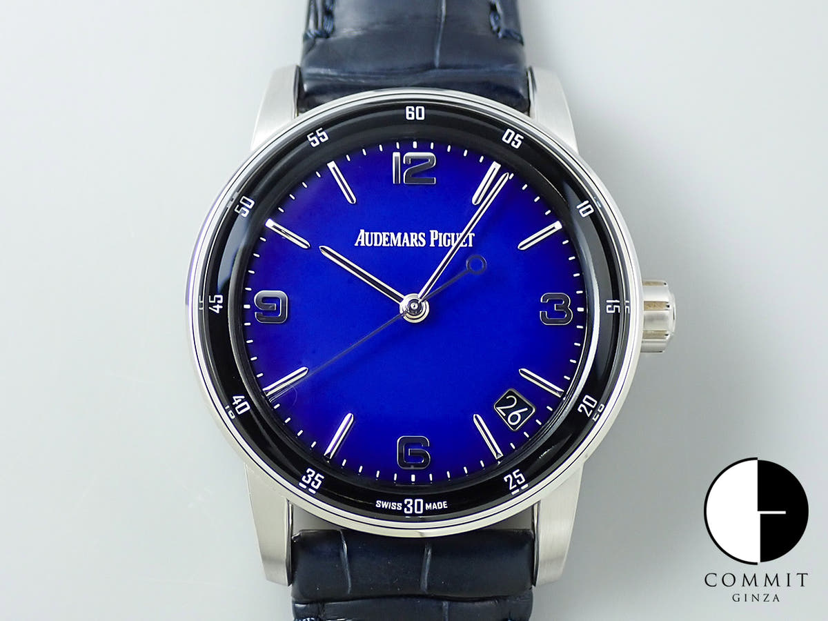 オーデマピゲ CODE 11.59 バイ オーデマ ピゲ ボリショイ限定モデル Ref.15210BC.OO.A321CR.99 ホワイトゴールド スモークブルーエナメル文字盤