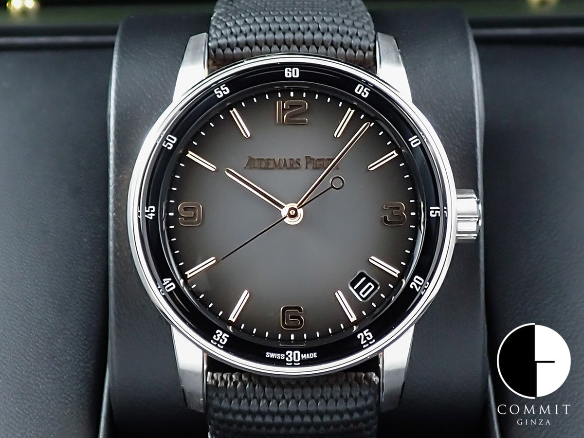 オーデマピゲ CODE 11.59 バイ オーデマ ピゲ Ref.15210CR.OO.A002KB.01 ホワイトゴールド/ピンクゴールド グレーラッカー文字盤