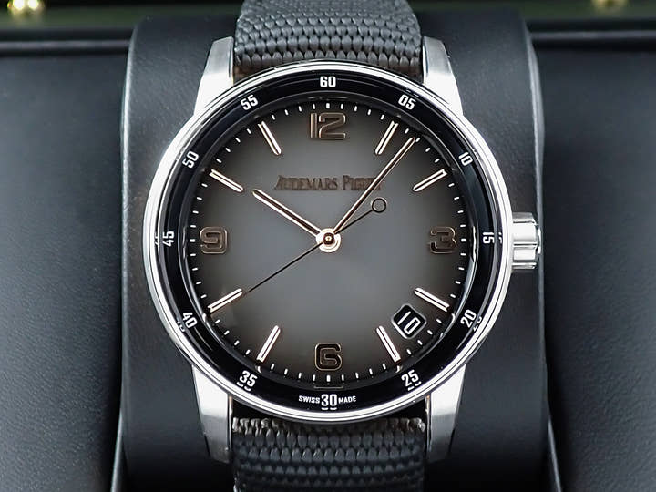 オーデマピゲ CODE 11.59 バイ オーデマ ピゲ Ref.15210CR.OO.A002KB.01 ホワイトゴールド/ピンクゴールド グレーラッカー文字盤