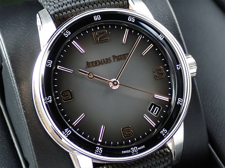 オーデマピゲ CODE 11.59 バイ オーデマ ピゲ Ref.15210CR.OO.A002KB.01 ホワイトゴールド/ピンクゴールド グレーラッカー文字盤