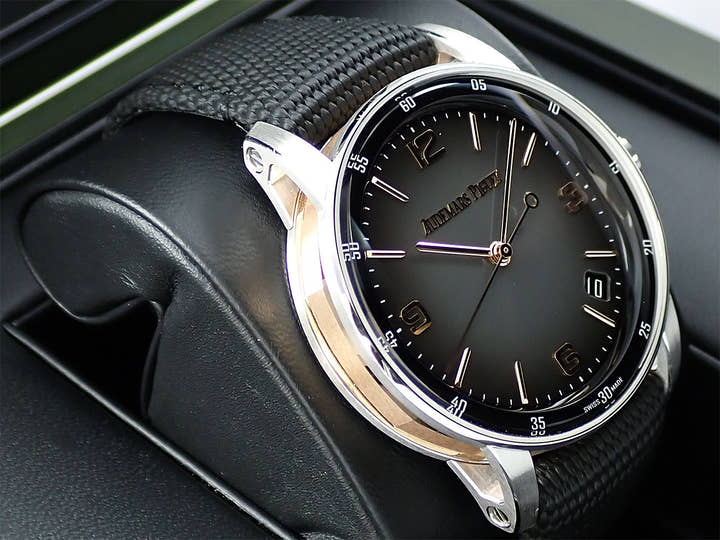 オーデマピゲ CODE 11.59 バイ オーデマ ピゲ Ref.15210CR.OO.A002KB.01 ホワイトゴールド/ピンクゴールド グレーラッカー文字盤