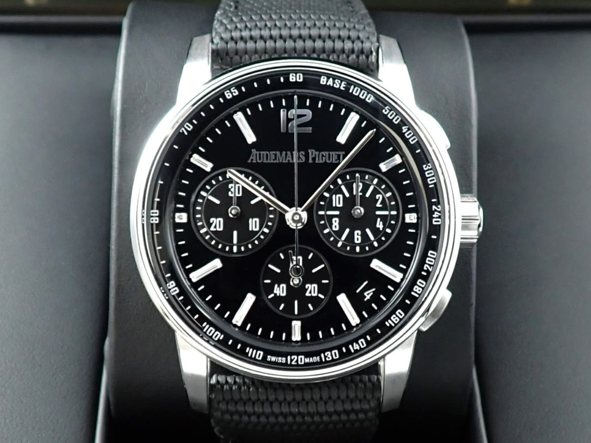 オーデマピゲ CODE 11.59 バイ オーデマ ピゲ クロノグラフ Ref.26393BC.OO.A002KB.02 ホワイトゴールド オニキス文字盤