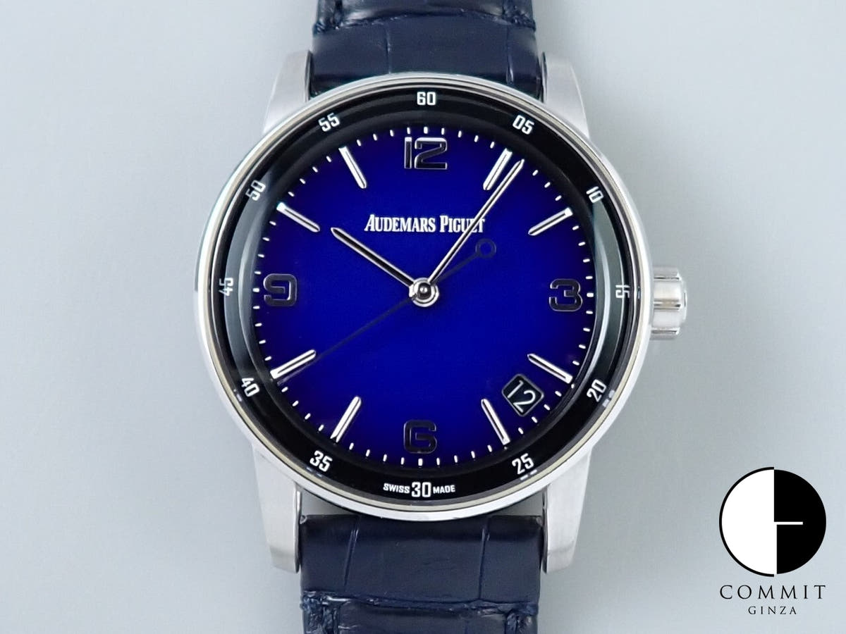 オーデマピゲ CODE 11.59 バイ オーデマ ピゲ ボリショイ限定モデル Ref.15210BC.OO.A321CR.99 ホワイトゴールド スモークブルーエナメル文字盤