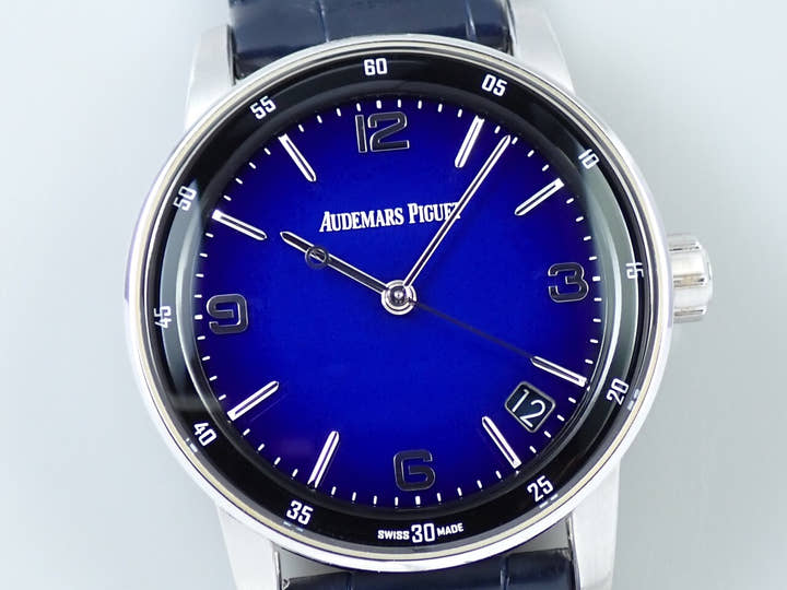 オーデマピゲ CODE 11.59 バイ オーデマ ピゲ ボリショイ限定モデル Ref.15210BC.OO.A321CR.99 ホワイトゴールド スモークブルーエナメル文字盤