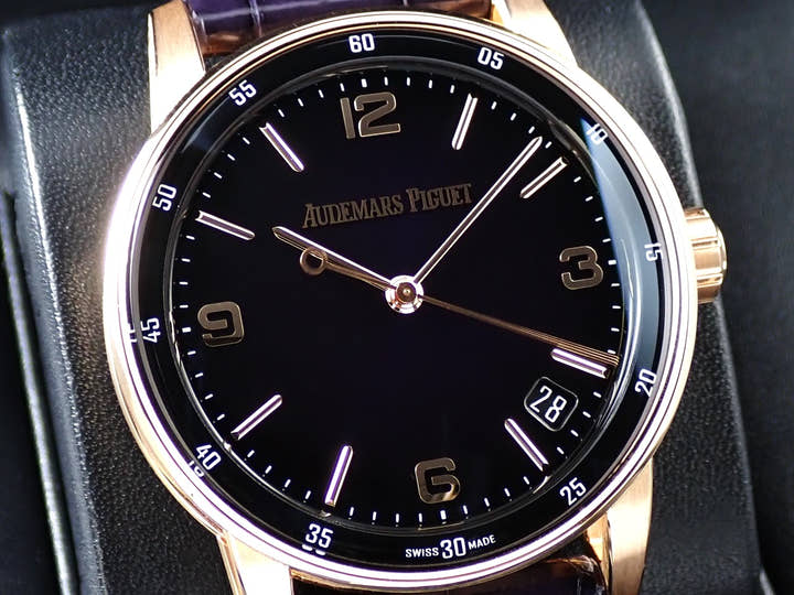 オーデマピゲ CODE 11.59 バイ オーデマ ピゲ Ref.15210OR.OO.A616CR.01 ピンクゴールド パープル文字盤