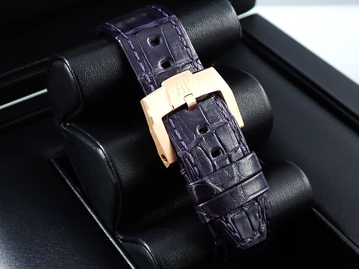 オーデマピゲ CODE 11.59 バイ オーデマ ピゲ Ref.15210OR.OO.A616CR.01 ピンクゴールド パープル文字盤